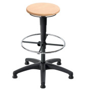 Hocker 09123 A1S-H-B-FR5, buche, mit Bodengleitern, höhenverstellbar, bis 120kg