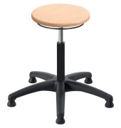 Hocker 09052 A1S-TG-B, buche, mit Bodengleitern, höhenverstellbar, bis 120kg