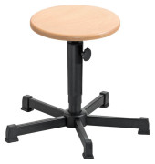 Hocker 10001 A2-TG-B, buche, mit Bodengleitern, höhenverstellbar, bis 120kg