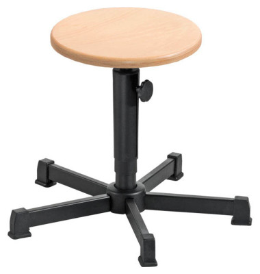 Hocker 10001 A2-TG-B, buche, mit Bodengleitern, höhenverstellbar, bis 120kg Hocker 10001 A2-TG-B, buche, mit Bodengleitern, höhenverstellbar, bis 120kg