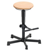Hocker 09071 A1-H-B-AH1, buche, mit Bodengleitern, höhenverstellbar, bis 120kg