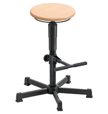 Hocker 09071 A1-H-B-AH1, buche, mit Bodengleitern, höhenverstellbar, bis 120kg Hocker 09071 A1-H-B-AH1, buche, mit Bodengleitern, höhenverstellbar, bis 120kg