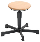 Hocker 09001 A1-TG-B, buche, mit Bodengleitern, höhenverstellbar, bis 120kg