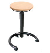 Hocker 09600 A8-M-B, buche, mit Bodengleitern, höhenverstellbar, bis 120kg