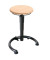 Hocker 09600 A8-M-B, buche, mit Bodengleitern, höhenverstellbar, bis 120kg