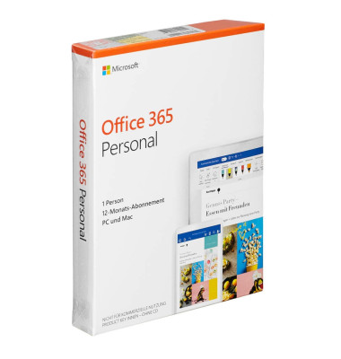 Office 365 Personal Product Key Card 1-Jahres Abonnement