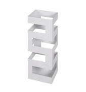 Schirmständer 26326, Metall, eckig, weiß