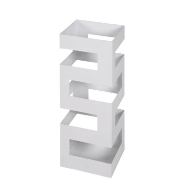 Schirmständer 26326, Metall, eckig, weiß