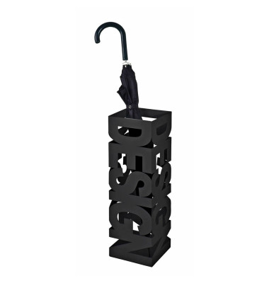 Schirmständer 26525, Metall, eckig, schwarz