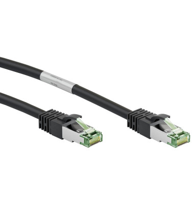 Netzwerkkabel 66722, schwarz, CAT 8.1, RJ45, 2m