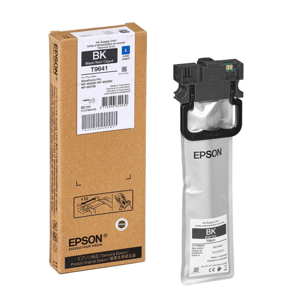 Epson Druckerpatrone T9641L C13T964140 (kompatibel zu Epson T9641), schwarz, ca. 5000 Seiten 8715946654430 Epson