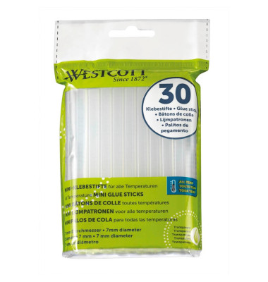 30 WESTCOTT Heißklebesticks mini