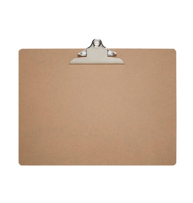 Klemmbrett MAULclassic 2392870, A3 quer, braun, Holz, inkl Aufhängeöse