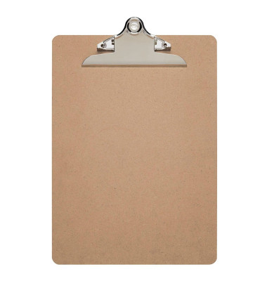 Klemmbrett MAULclassic 2392570, A4, braun, Holzhartfaser, inkl Aufhängeöse