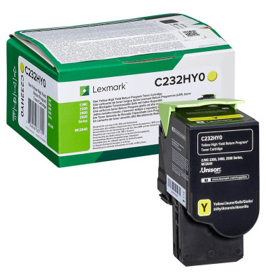 Lexmark C232HY0 gelb Toner