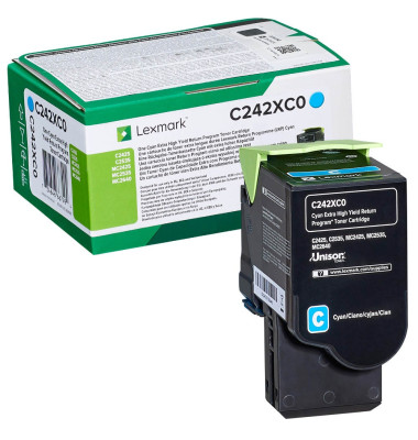 Lexmark C242XC0 cyan Toner