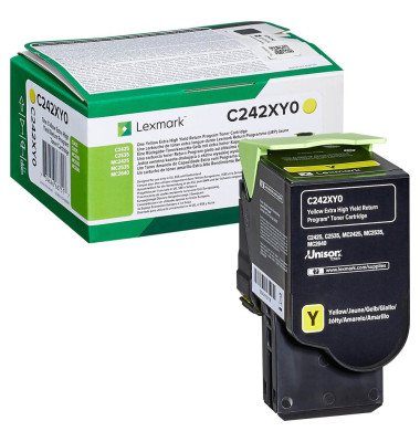 Lexmark C242XY0 gelb Toner