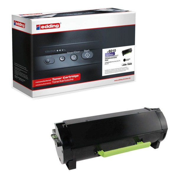 4004764983780 - Toner EDD-6010 18-6010 (kompatibel zu Lexmark 60F2H00) schwarz ca 10000 Seiten 4004764983780 Edding