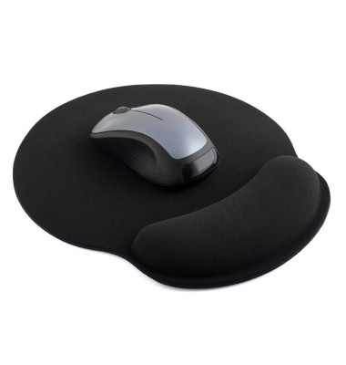 pavo Mousepad mit Handgelenkauflage schwarz pavo Mousepad mit Handgelenkauflage schwarz