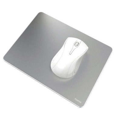 hama Mousepad Aluminium silber