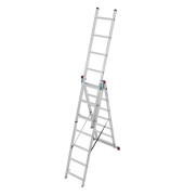 Vielzweckleiter 030375 CORDA, 3 x 7 Stufen, silber, Aluminium