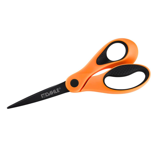 5 Stück Dahle Papierschere Color ID Funny, Edelstahl, rostfrei, 21cm, orange-schwarz 4009729066447 Dahle