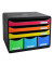 Schubladenbox Store-Box 306798D schwarz/bunt 6 Schubladen geschlossen