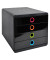 Schubladenbox Pop-Box 314498D schwarz/bunt 4 Schubladen geschlossen