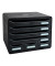 Schubladenbox Store-Box 307714D schwarz/schwarz 7 Schubladen geschlossen