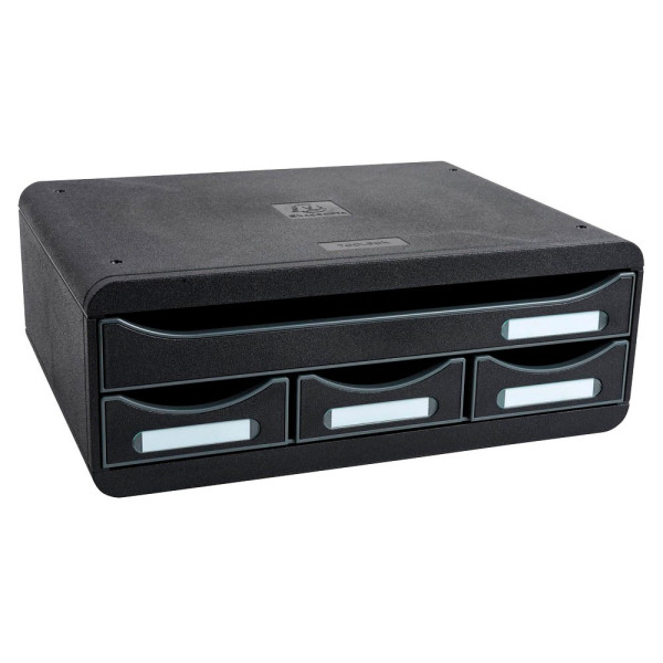 9002493424180 - Schubladenbox Toolbox 319714D schwarz schwarz 4 Schubladen geschlossen 9002493424180 Exacompta