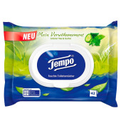 Toilettenpapier feucht, Mein Verwöhnmoment, Grüner Tee, Gurke, 836229, 1-lagig, weiß, 42 Blatt,