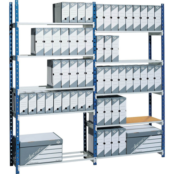 3660141140613 - Anbau-Schwerlastregal RangEco grau blau 3660141140613 PAPERFLOW