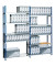 PAPERFLOW Anbau-Schwerlastregal RangEco grau/blau