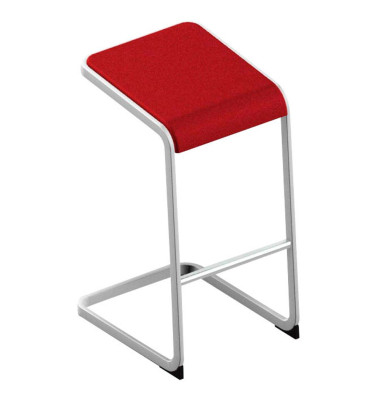 Hocker OCSTOA01/2YUP C-STOOL, rot, bis 110kg Hocker OCSTOA01/2YUP C-STOOL, rot, bis 110kg