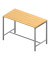 Stehtisch Creo CRTR0160/3B2I 107cm (H), 160x80cm (BxT), rechteckig, buche / silber