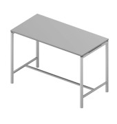 Konferenztisch Creo CRTR0160/3EB5, 107cm (H), 160x80cm (BxT), rechteckig, grau / weiß