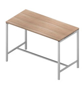Konferenztisch Creo CRTR0160/39WY, 107cm (H), 160x80cm (BxT), rechteckig, ulme / weiß