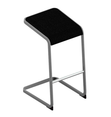 Hocker OCSTOA01/2M6O C-STOOL, schwarz, bis 110kg