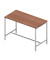 Konferenztisch Creo CRTR0160/3MB9, 107cm (H), 160x80cm (BxT), rechteckig, nussbaum / weiß