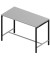 Stehtisch Creo CRTR0160/3BNM 107cm (H), 160x80cm (BxT), rechteckig, grau / dunkelgrau