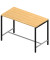 Stehtisch Creo CRTR0160/3MBA 107cm (H), 160x80cm (BxT), rechteckig, buche / dunkelgrau