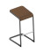 Hocker OCSTOA01/3C2J C-STOOL, braun, bis 110kg