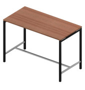 Stehtisch Creo CRTR0160/3E2S 107cm (H), 160x80cm (BxT), rechteckig, nussbaum / dunkelgrau
