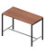 Stehtisch Creo CRTR0160/3E2S 107cm (H), 160x80cm (BxT), rechteckig, nussbaum / dunkelgrau