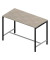 Stehtisch Creo CRTR0160/3MBB 107cm (H), 160x80cm (BxT), rechteckig, beton / dunkelgrau
