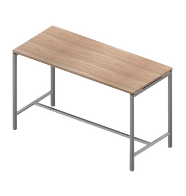 Stehtisch Creo CRTR0180/38SE 107cm (H), 180x80cm (BxT), rechteckig, ulme / silber