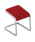 Hocker OCSTOB01/2YUP C-STOOL, rot, bis 110kg