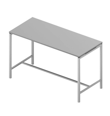 Stehtisch Creo CRTR0180/3EB5 107cm (H), 180x80cm (BxT), rechteckig, grau / weiß