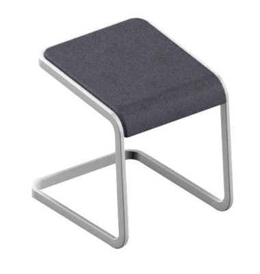 Hocker OCSTOB01/2JUX C-STOOL, anthrazit, bis 110kg