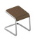 Hocker OCSTOB01/34R4 C-STOOL, braun, bis 110kg